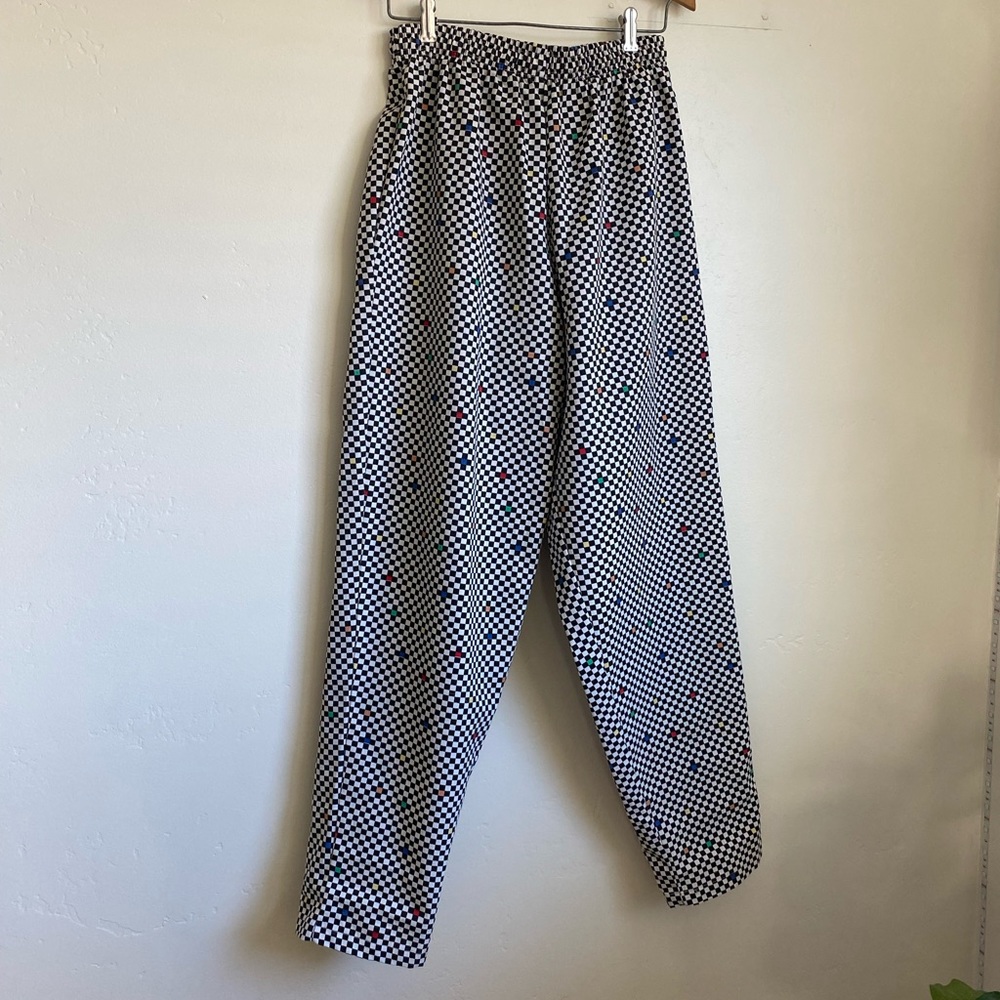 Vintage checkered tapered pants